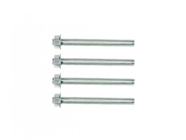 Set of 4 threaded rods M10 12 cm